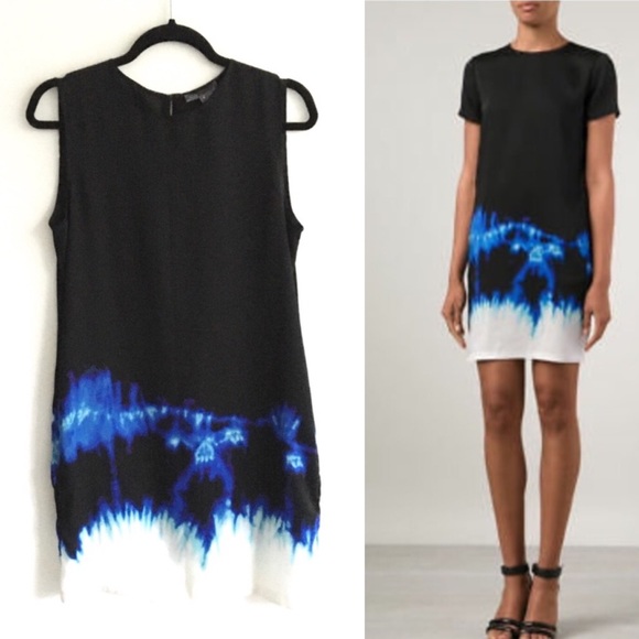 Vince Dresses & Skirts - (SOLD) VINCE Tie Dye Sleeveless Short Silk Dress 4